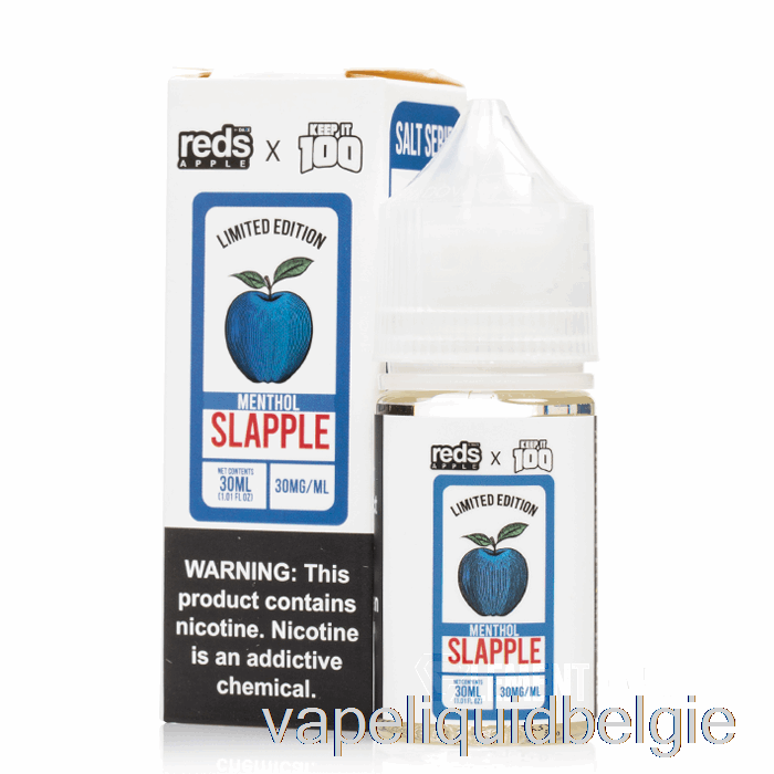 Vape België Slapple Menthol - 7 Daze X Keep It 100 Salts - 30ml 30mg